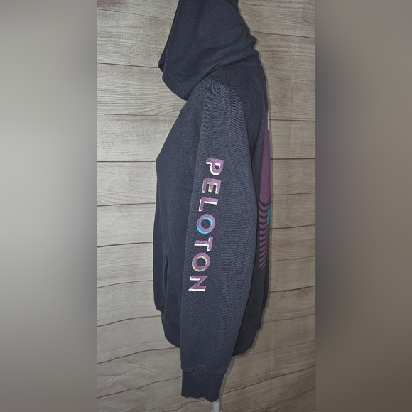 Peloton French Terry Half Zip Graphic Hoodie Size Small - Picture 3 of 6